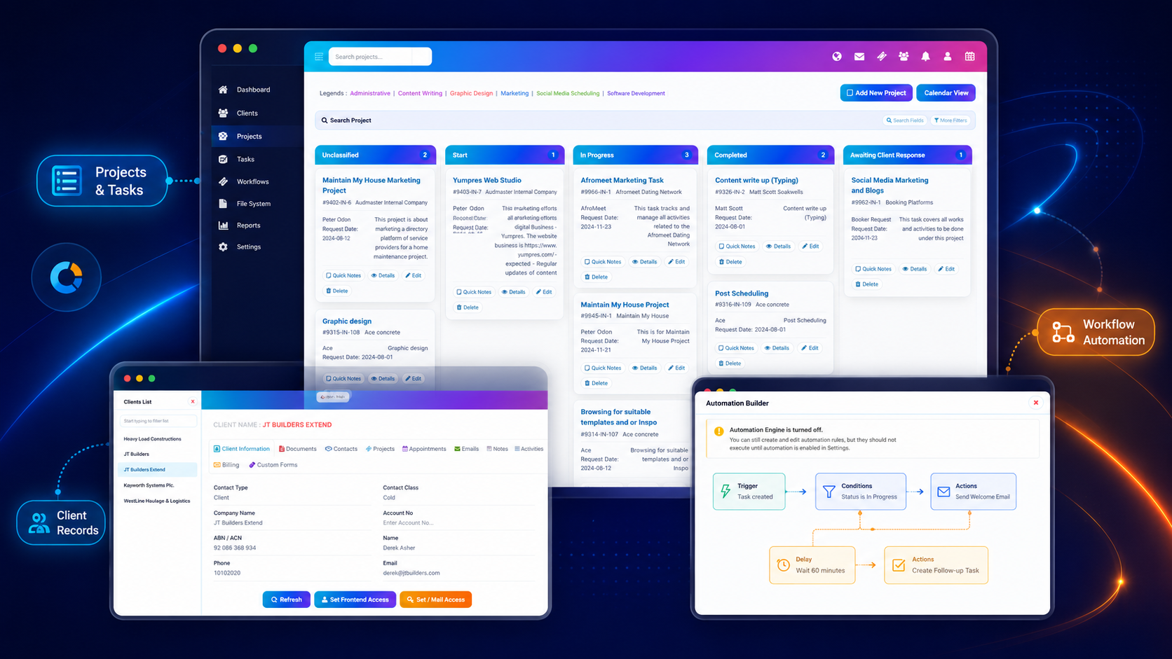 InterWebflow projects, records and workflow automation