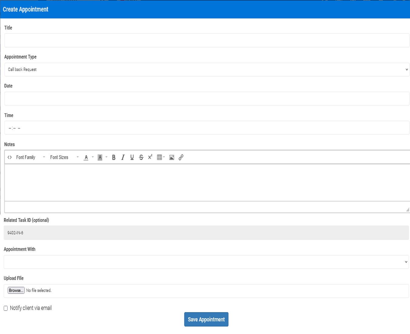 Appointment Scheduling & Management